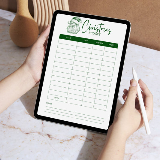 🎄 Christmas Gift Planner | Printable Gift List & Budget Tracker (Digital Download)