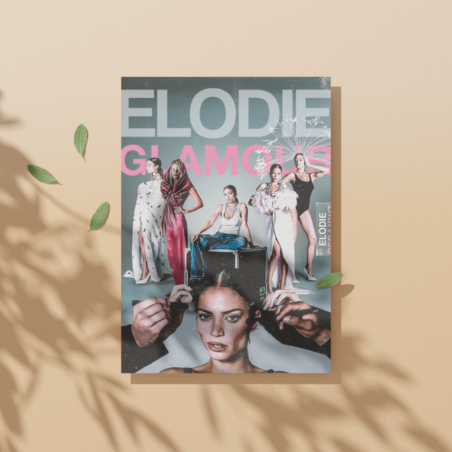 Collezione completa poster digitali “Red Light” – Elodie | Set 7 canzoni in PDF HD stampabili (20×25 cm)