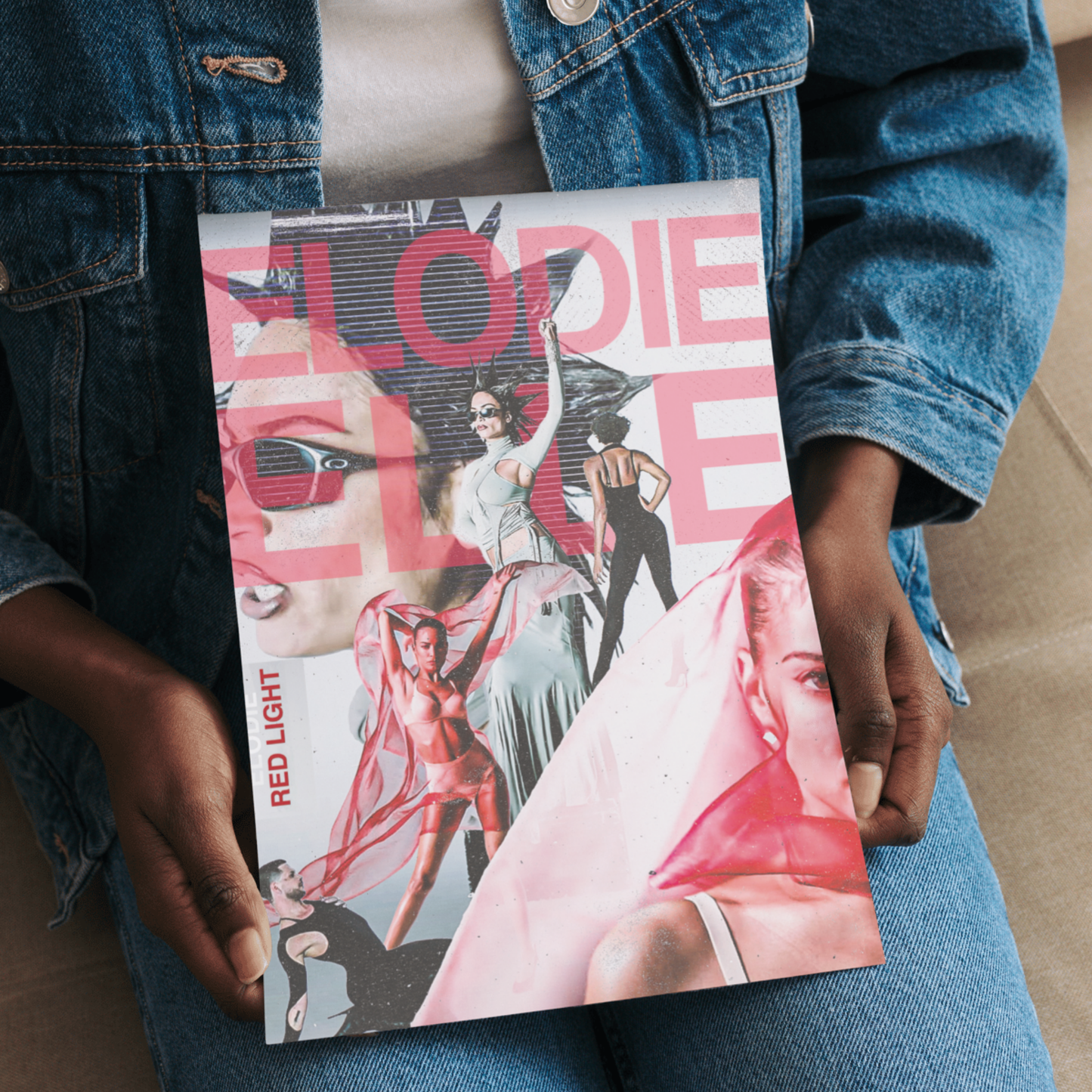 Collezione completa poster digitali “Red Light” – Elodie | Set 7 canzoni in PDF HD stampabili (20×25 cm)