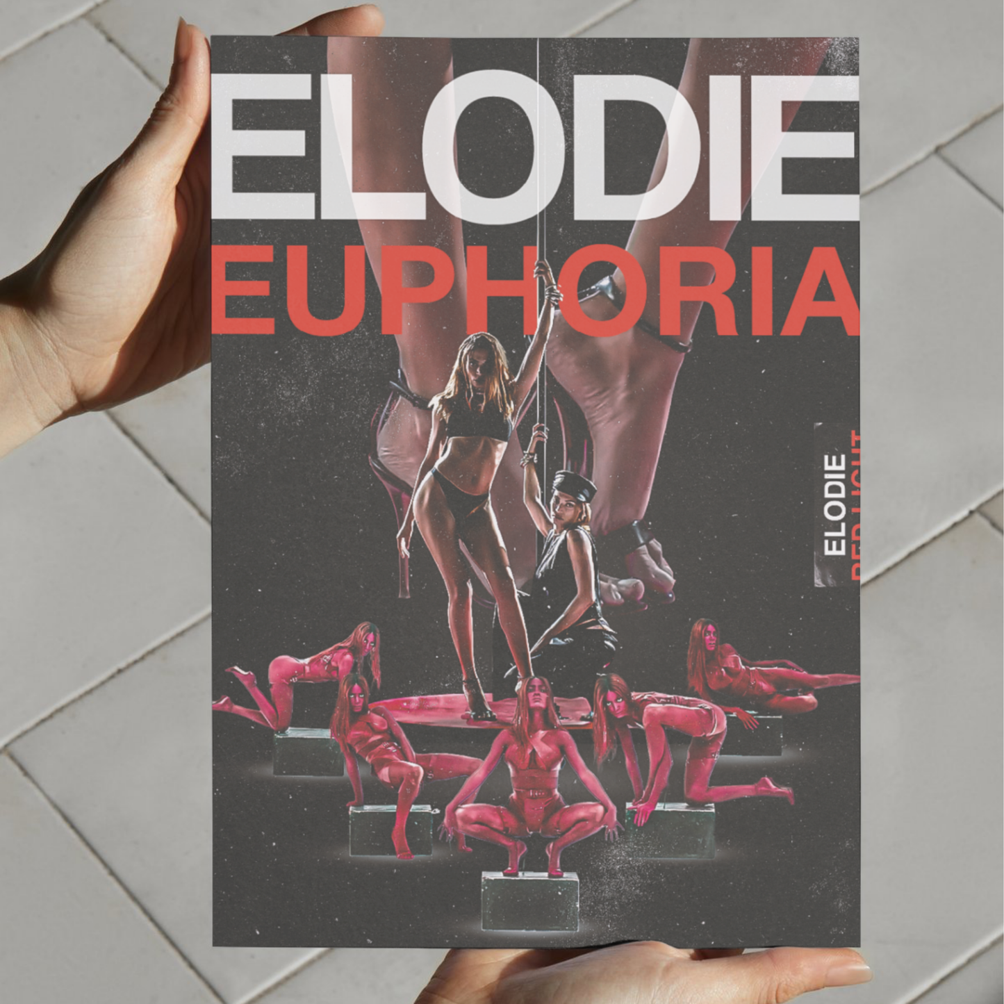Poster digitale “Euphoria” – Elodie | Arte musicale stampabile (20×25 cm, PDF HD)
