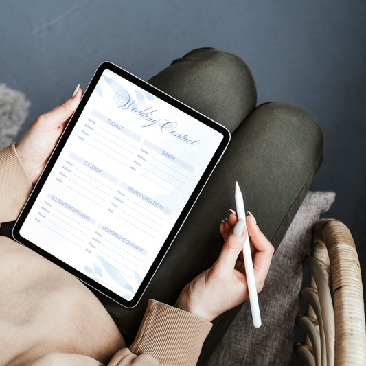 Wedding Planner Printable PDF – Complete Digital Organizer for Brides