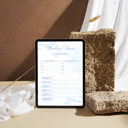 Wedding Planner Printable PDF – Complete Digital Organizer for Brides