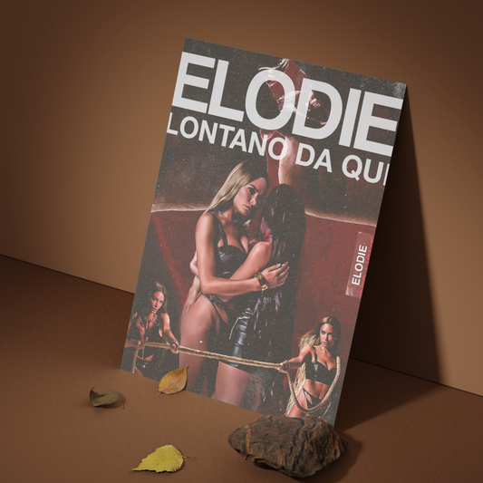 Poster digitale “Lontano da qui” – Elodie | Wall art musicale (PDF HD, 20×25 cm)